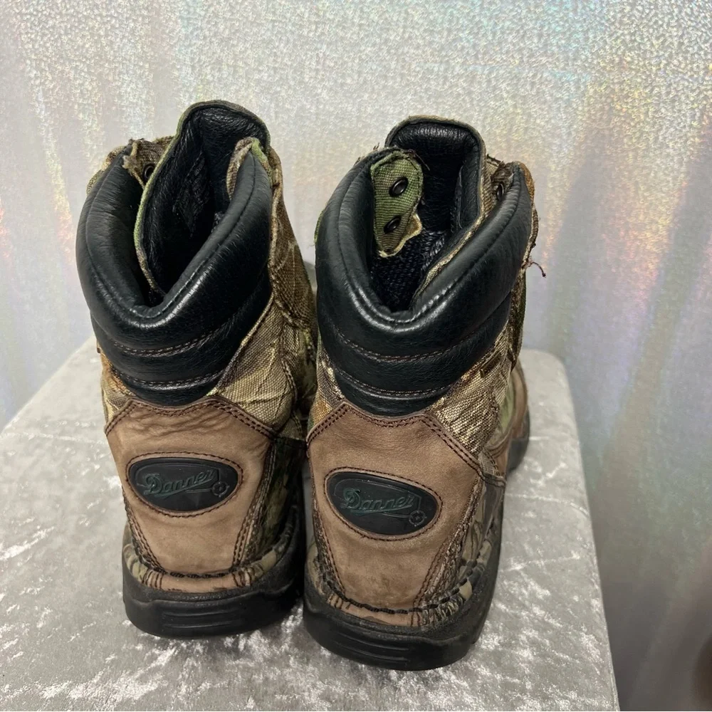 Danner boots camouflage green tree realistic camo hunting fishing outdoors hike